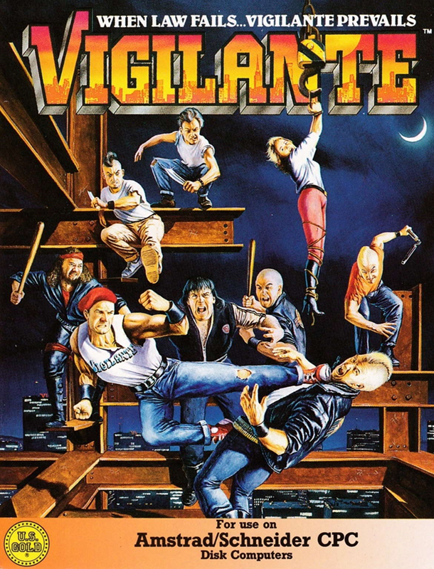 Vigilante box art for Amstrad CPC